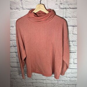 Aerie Cowlneck Oversized‎ Sweater pink color women’s size small
